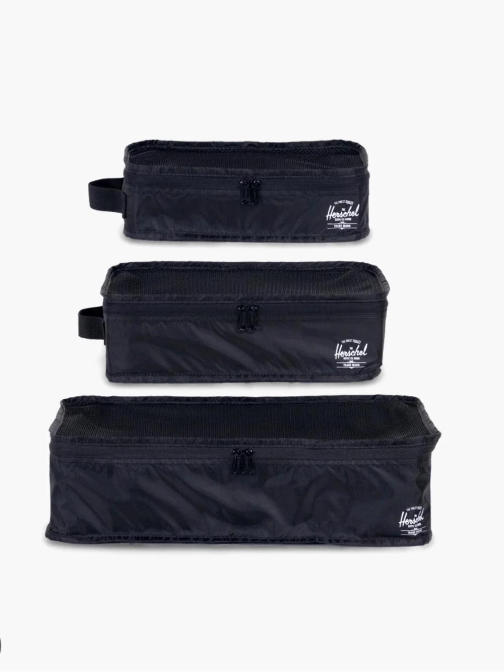 Herschel Supply packing cubes in cloudburst neon